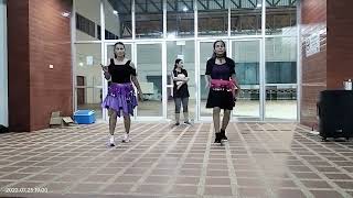 LINE dance เพลงสุขกันเถอะเรา