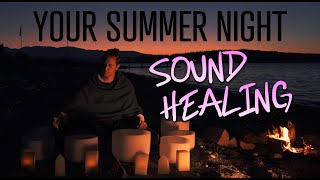 Sunset Singing Bowls - Beach Tranquility (No Talking) Sleep Music | Meditation | Study | Healing