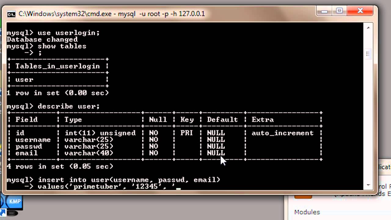 MySQL Tutorial For Beginners - 2 - Adding Data To Tables In A Database ...