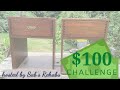 $100 CHALLENGE // Flip Furniture with only $100 #furnitureflip #upcycle