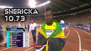 Shericka Jackson Beats Shelly-Ann Fraser-Pryce 100m at Diamond League Brussels (Sept. 2, 2022)