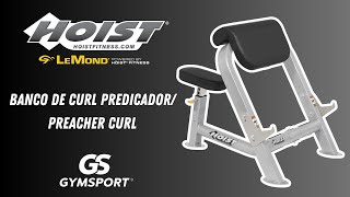 Hoist Fitness Banco de curl predicador/ Preacher Curl/ VKR  HF-4550-PL