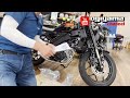 インドネシアヤマハ・xsr155にヨシムラマフラー装着しました。