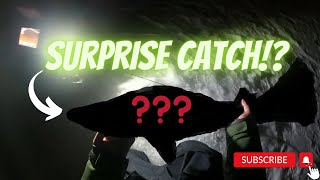 Night Time ICE Fishing: Catching a Surprise FISH!! (Feat. UrbanHooksets)