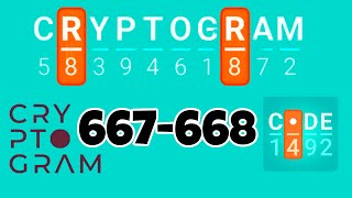CRYPTOGRAM level 667 668