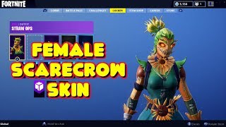 Fortnite Scarecrow Tool Showcase Videos 9videos Tv - new female scarecrow skin straw ops in game fortnite