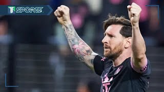 Lionel Messi SE ENGANCHÓ con la BARRA del América, tras ANOTARLE un GOL a Luis Ángel Malagón