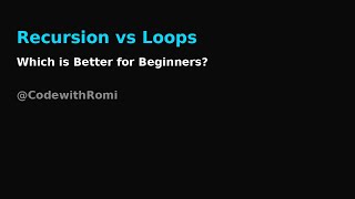Recursion vs Loops in Python – Which One Should You Use?