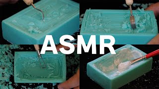 [ASMR]Soap carving \u0026 foam