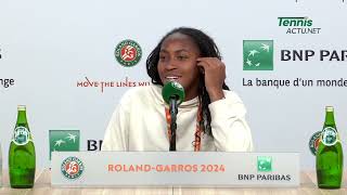 Tennis - Roland-Garros 2024 - Coco Gauff : "I lost ten times against Swiatek... Nice way to word it"