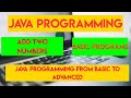 Add Two Numbers Program In Java (Without User Input) Sum Of Two Numbers | Addition Of Two Numbers |