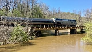 One Locomotive; 138 cars!  Busy CSX Mainline traffic and Amtrak in New York State.