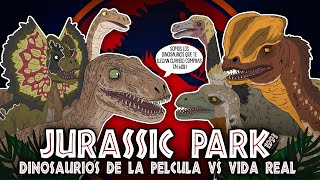 La evolución de Jurassic Park: Los dinosaurios de la película (1993) vs. la vida