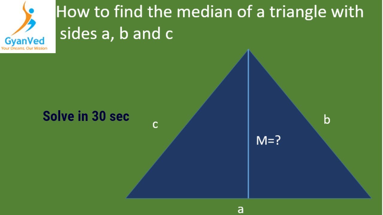 Geometry Part -3 (How To Find The Median Of A Triangle With Sides A,b ...