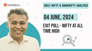 NIFTY and BANKNIFTY Analysis for tomorrow 4 Jun