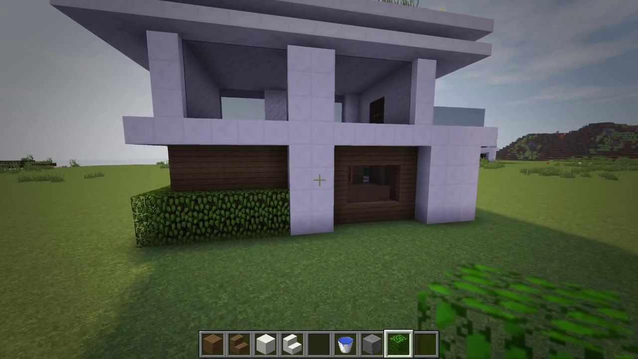 Rizzial Minecraft How To Build A Small Modern House Tutorial 15 Youtube