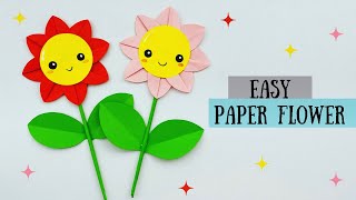 How To Make Easy Paper Flowers For Kids / Nursery Craft Ideas / Paper Craft Easy / KIDS crafts