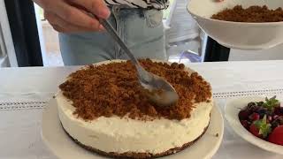 עוגת גבינה פירורים – תמרה אהרוני