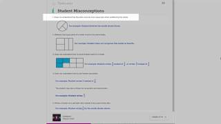 TenMarks Math Teach: Misconceptions