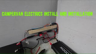 camper van conversion electrics install and installation