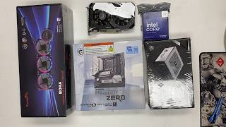 intel Core i9 14900kf MSI B760M PROJECT ZERO BORA 360 RTX 2060 Gaming PC Build