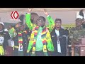 President Mnangagwa dancing to kutongakwaro gamba in Centenary