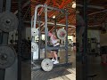 335lbs squat for reps at 180lbs fitness workout shorts ytshorts loganbarrettfitness