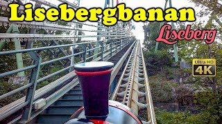 2023 Lisebergbanan Roller Coaster On Ride front Seat 4K POV Liseberg