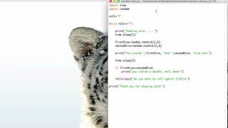 Python L6 using random randint and a while loop