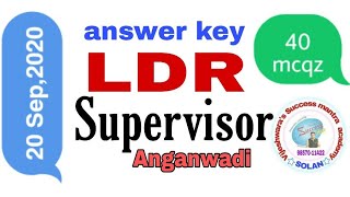 HPSSC#anganwadi Supervisor LDR answer key##20september,2020