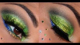 Sephora Holiday Look #2 - Bright GLITTER eyes!!