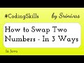 How to Swap Two Numbers in Java | Coding Skills