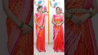 Lets learn new draping style of silk saree|day85/365|#sareewearing #drapingsaree #fashion