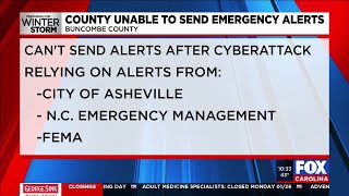 Buncombe Co still unable to send emergency alerts after cyberattack