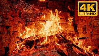 🔥 Gorgeous Fireplace Burning Video 4K ULTRA HD 🔥 Cozy Christmas Fireplace \u0026 Crackling Fire Sounds