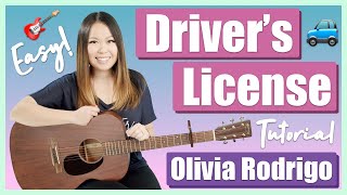 Driver's License Guitar Lesson Tutorial EASY - Olivia Rodrigo [Chords|Strumming|Picking|Full Cover]