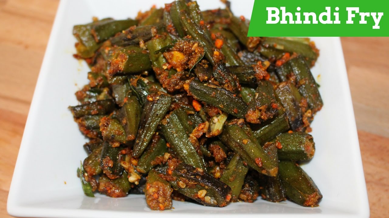 Bhindi Fry Recipe-How To Make Okra Fry-Bhindi Fry Masala By Harshis ...