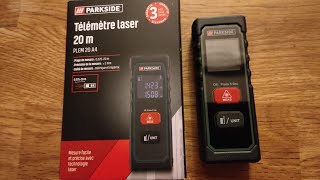 explication d'usage du télémètre laser parkside lidl , mesure  précise à petit prix