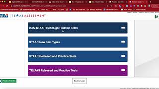 STAAR Online Practice Test Overview