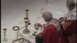 Pope John Paul II chants the Pater Noster - Il Papa Giovanni Paolo II canta il Pater Noster