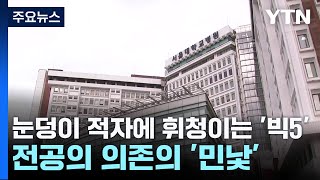 눈덩이 적자에 휘청이는 '빅5'...전공의 의존의 '민낯' / YTN