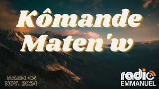 KÔMANDE MATEN'W | PIERRE BINSE ROCHE | RADIO EMMANUEL