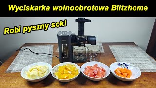 Tania i dobra! Wyciskarka wolnoobrotowa Blitzhome BH-JC01 - Test Recenzja LowcyChin.pl