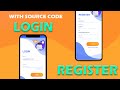 Create Registration & Login Page in Android Studio using SQLite (Step By Step)