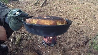 Backpacking food: EASY White Cornbread Bannock & egg flip, Q&A, IKEA gear review