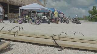 Key west conch ride event 2018 with  a few custom fast Honda ruckus and Honda grom