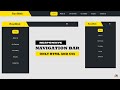 How To Create Responsive Navigation Bar Design Only HTML & CSS || Responsive Navbar Tutorial