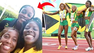 Wow She Made It | Elaine Thompson Herah Linked Up With Shelly & Shericka In Budapest