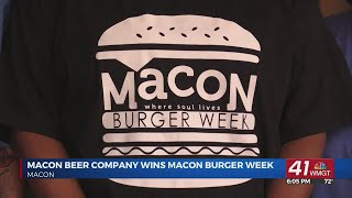 Macon Beer Company wins Macon Burger Week for second year in a row