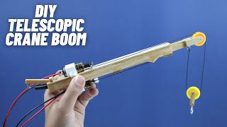 How to Make RC Crane | DIY Telescopic Boom Crane (Part 1)